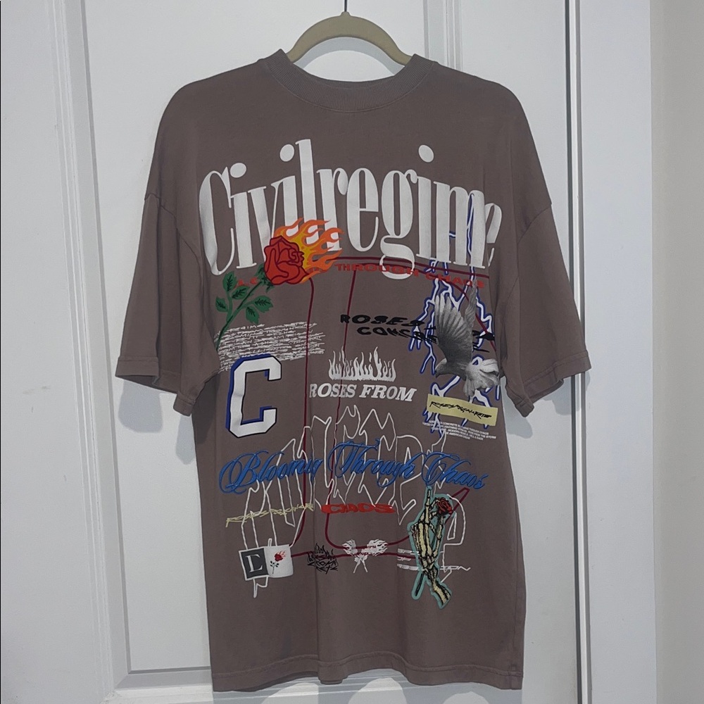 Men’s Civil Regime By Darc Sport T Shirt Vintage Wash No 1/500 Size S